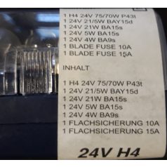 H4 - 24V izzókészlet 10 db (kartonos ár)
