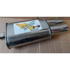 Univerzális dupla kipufogó dob - rozsdamentes acél