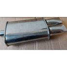 Univerzális dupla kipufogó dob - rozsdamentes acél