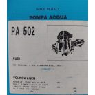 Audi 80 (B3 - 89), Volkswagen Golf II, Volkswagen Jetta II Vízpumpa - O.E. 068.121.005c